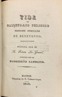Portada de libro Vida de Talleyrand Perigord, Principe Soberano de Benevento