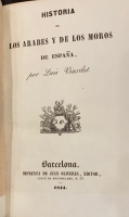 Portada de libro Historia de los �rabes y de los Moros de Espa�a