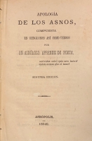 Portada de libro Apolog�a de los Asnos