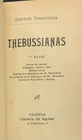 Portada de libro Thebussianas. 1� Serie
