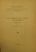 Portada de libro Los Origenes Del Pueblo De Belgrano (1855-1862). Argentina