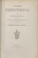 Portada de libro Antigedades Prehistricas de Andaluca. 