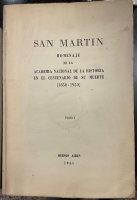 Portada de libro San Martin. Homenaje De La Academia Nacional De Historia En El...