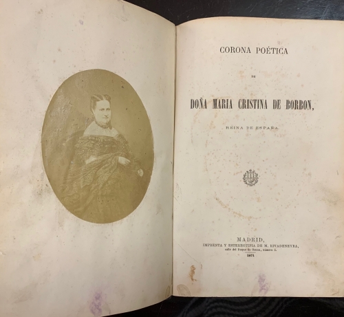 Portada de Corona Po�tica de Do�a Maria Cristina de Borb�n, Reina de Espa�a