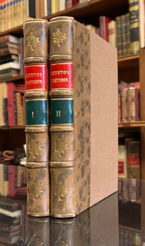 Portada de Los Mil y Un Quarto de Hora, Cuentos T�rtaros - Thomas-Simon Gueullette.