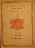 Portada de libro Stamboek Van Het Geslacht Merens Uit Den Huize Taemsz