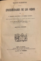 Portada de libro Tratado Elemental de las Enfermedades de los Oidos