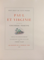 Portada de libro Paul et Virginie suivi de la Chaumi�re Indienne