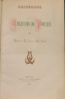 Portada de libro Recuerdos. Colecci�n de Poes�as