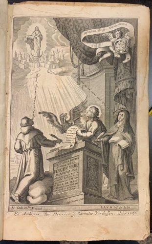 Portada de Mystica Ciudad de Dios, Milagro de su Omnipotencia y Abismo de la Gracia. Historia Divina y Vida de la Virgen Madre de Dios - Sor Maria de Jes�s de �greda