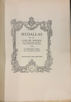Portada de libro Medallas de la Casa de Borb�n de D. Amadeo I, del Gobierno Provisional...
