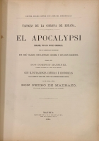 Portada de libro Tapices de la Corona de Espa�a. El Apocalypsi. Dibujado, por los...