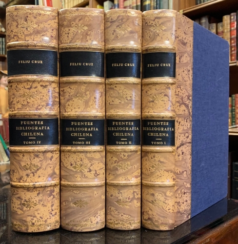 Portada de Historia de las Fuentes de la Bibliografia Chilena - Guillermo Feliu Cruz