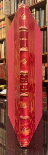 Portada de Origen de la Imprenta en Espa�a - Francisco Vindel