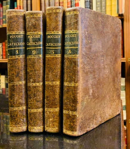 Portada de Instruccion Generales en forma de Catecismo: en las quales por la Sagrada Escritura y la Tradici�n, se explican en compendio las Histoiria y los dogmas de la Religi�n, la Moral Cristiana, los Sacramentos, la Oraci�n, Las Ceremonias y usos de la Iglesia - Francisco Amado Pouget