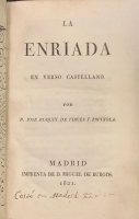 Portada de libro La Enriada en verso castellano