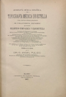 Portada de libro Geografia Medica Espa�ola. Topograf�a M�dica de Estella y del partido...
