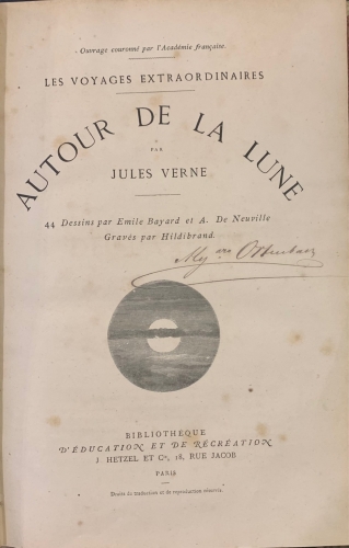 Portada de Autour de la Lune - Julio Verne