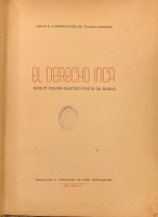 Portada de libro El Derecho Inca segun Felipe Guaman Poma de Ayala
