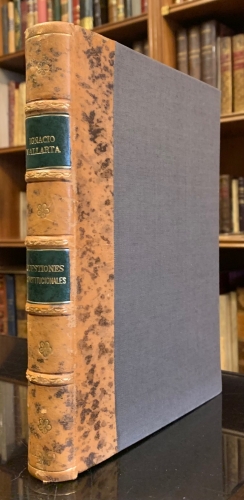 Portada de Cuestiones Constitucionales. Votos del C. Ignacio L. Vallarta, Presidente de la Suprema Corte de Justicia en los negocios m�s notables desde Mayo de 1878 a Setiembre de 1879 - C. Ignacio L. Vallarta
