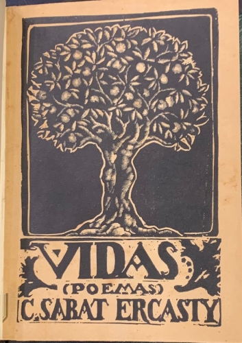 Portada de Vidas. Poemas - Carlos Sabat Ercasty