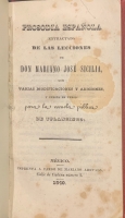 Portada de libro Prosodia Espa�ola extractada de las Lecciones de Don Mariano Jose...