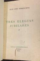 Portada de libro Tres Elegias Jubilares