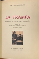 Portada de libro La Trampa. Comedia en tres actos y un cuadro