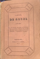 Portada de libro Campa�a de Argel. Sacada de los partes oficiales contenidos en las...
