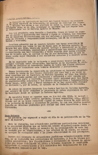 Portada de Junta Espa�ola de Liberaci�n. Ponencia sobre Reforma Agraria de Espa�a