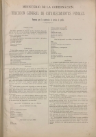 Portada de libro Ministerio de la Gobernaci�n. Direcci�n General de Establecientos...