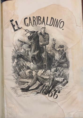 Portada de El Garibaldino. Marcha compuesta y dedicada a D. Pedro Ag�era por su amigo Jos� Casares - Jose Casares