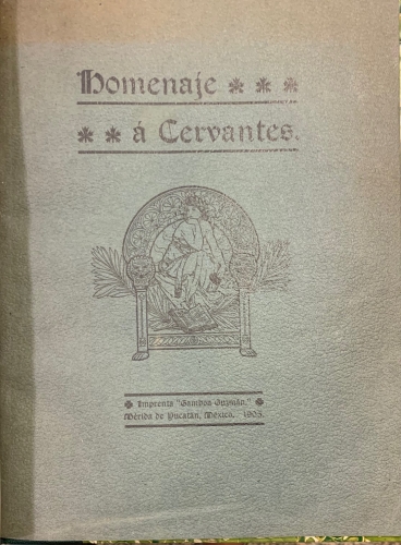 Portada de Homenaje a Cervantes - Gabino de F. Vazquez, director