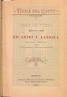 Portada de libro Teoria del Canto. Catecismo de Anatomia y Fisiologia del Organo Vucal