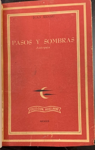 Portada de Pasos y Sombras. Autopsia - Juan Renau