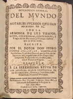 Portada de libro Descripci�n General del Mundo y Notables Sucesos que han Sucedido en...