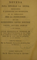 Portada de libro Novena Para Implorar La Divina Misericordia y Conseguir Los Beneficios...