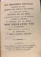 Portada de libro Conjunto de Impresos sobre la Guerra de la Independencia Espa�ola. 