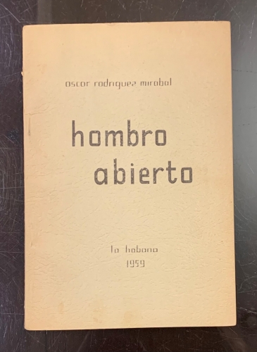 Portada de Hombro Abierto - Oscar Rodriguez  Mirabal