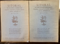 Portada de libro Litoral. Tercera �poca , n� 2 y Litoral al Poeta Enrique Diez-Canedo....