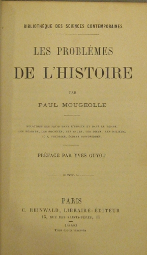 Portada de Les Probl�mes De L' Histoire. - Paul Mougeolle
