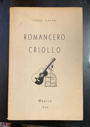 Portada de Romancero Criollo - Pedro Galan