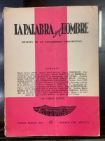 Portada de libro La Palabra y el Hombre. Revista de la Universidad Veracruzana....