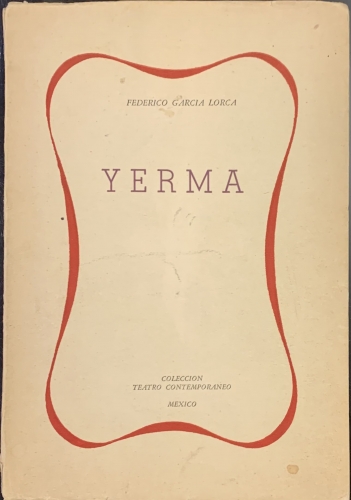 Portada de Yerma - Federico Garcia Lorca