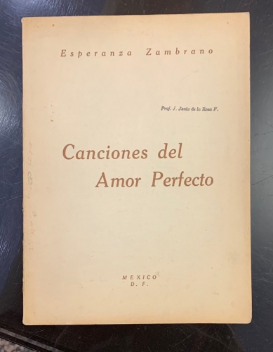Portada de Canciones del Amor Perfecto. Poemas - Esperanza Zambrano