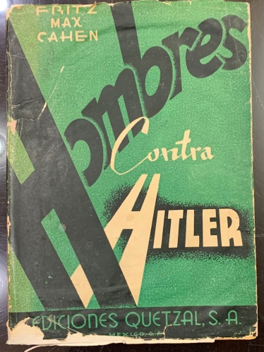 Portada de Hombres contra Hitler - Fritz Max Cahen