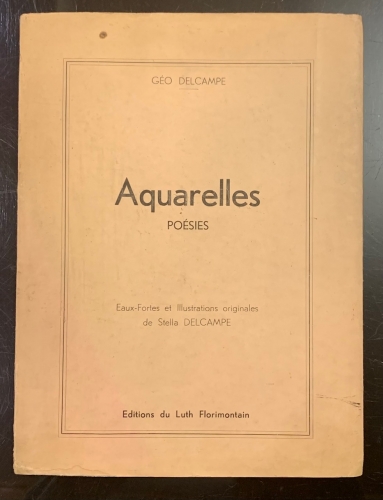 Portada de Aquarelles. Po�sies - G�o Delcampe