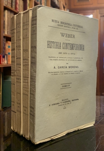 Portada de Historia Contempor�nea (de 1830 a 1872) - Weber