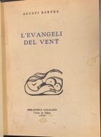 Portada de libro L'Evangeli del Vent
