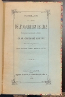 Portada de libro Inauguraci�n de la Escuela Delfina Ortega de Diaz